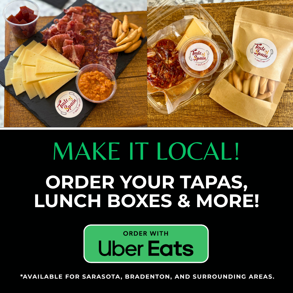 taste of spain is now available for Uber Eats in Sarasota, Bradenton and surrounding areas